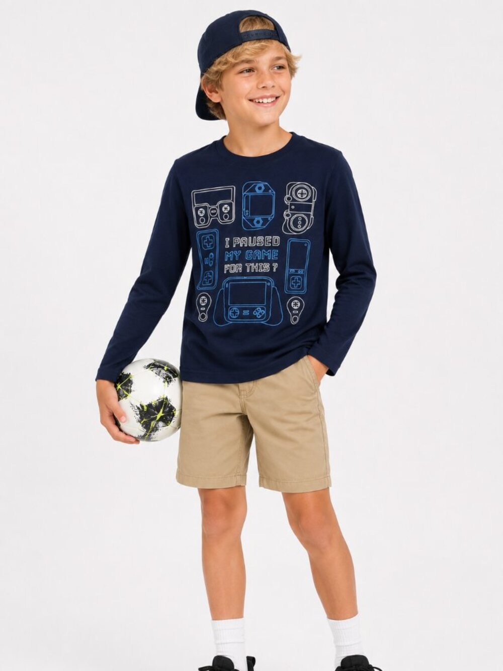 OshKosh - Boys Gamer Graphic Long Sleeve Tee